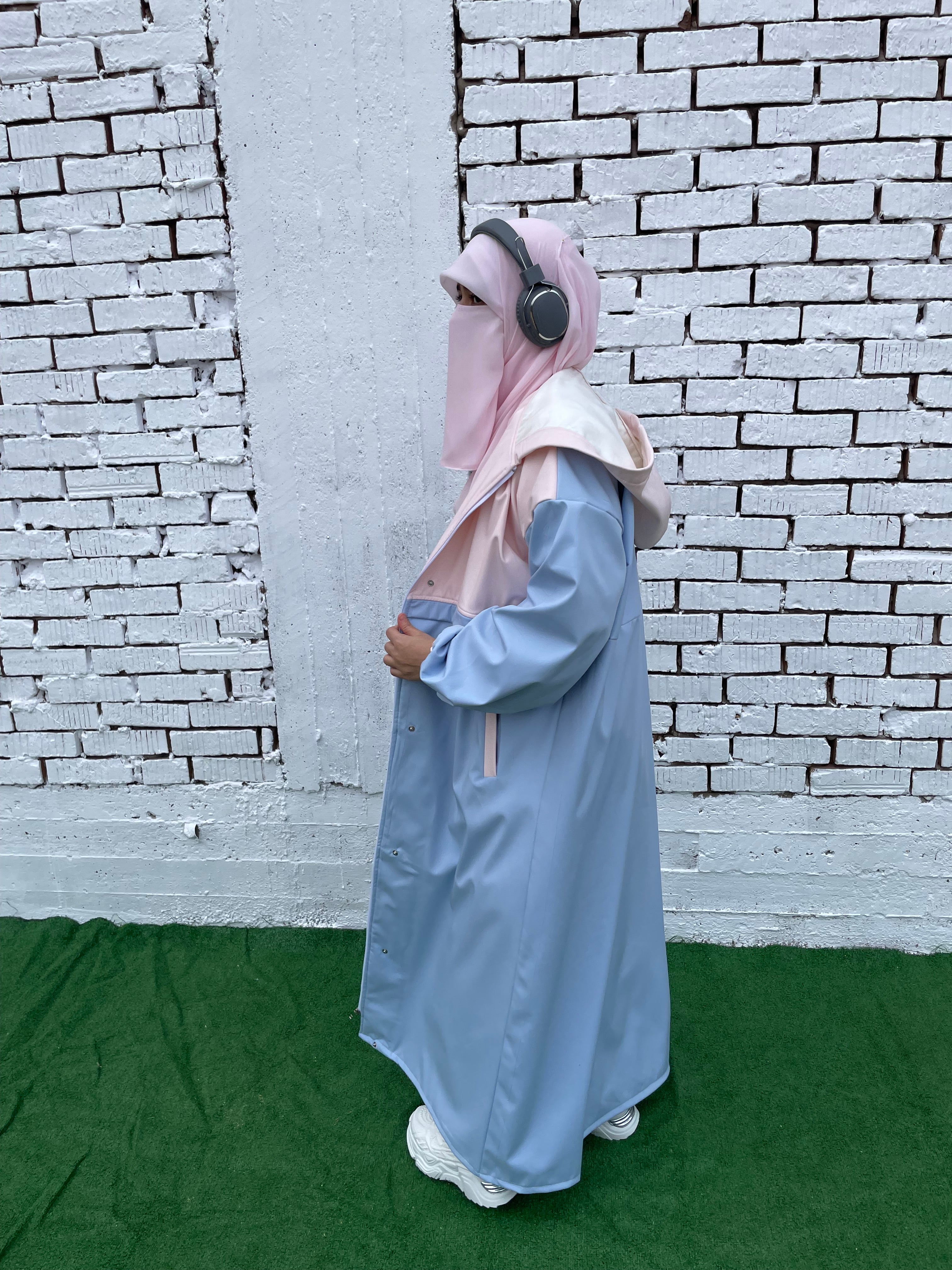 Waterproof Coat - Baby Blue