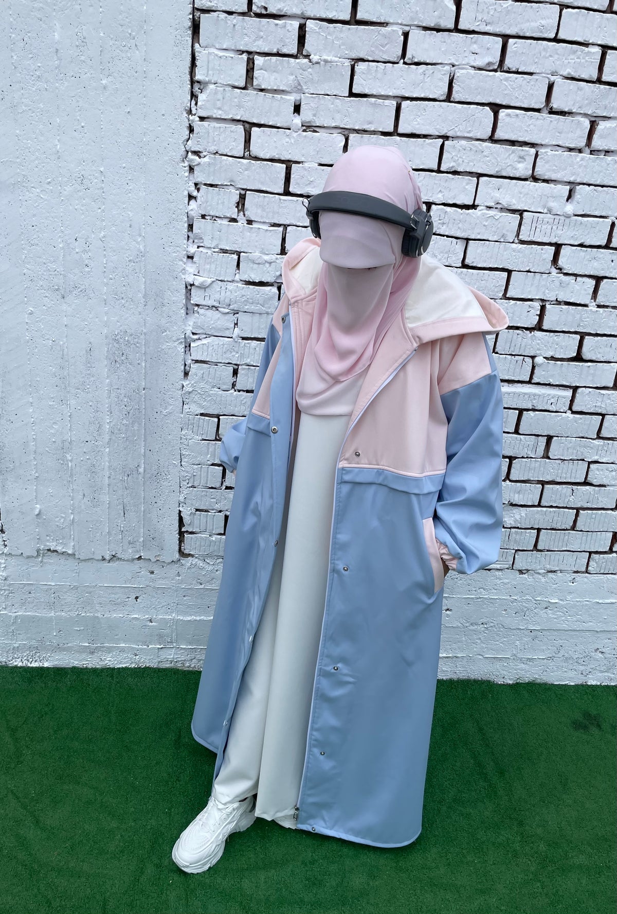 Waterproof Coat - Baby Blue