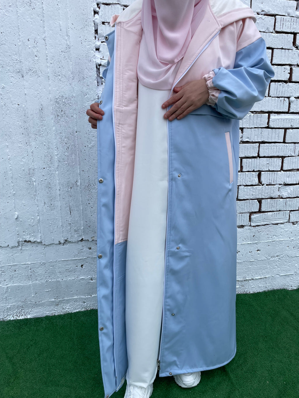 Waterproof Coat - Baby Blue