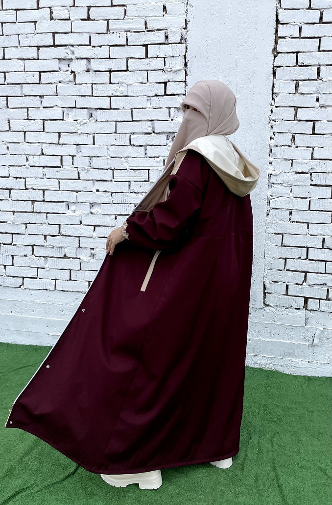 Waterproof Coat - Burgundy