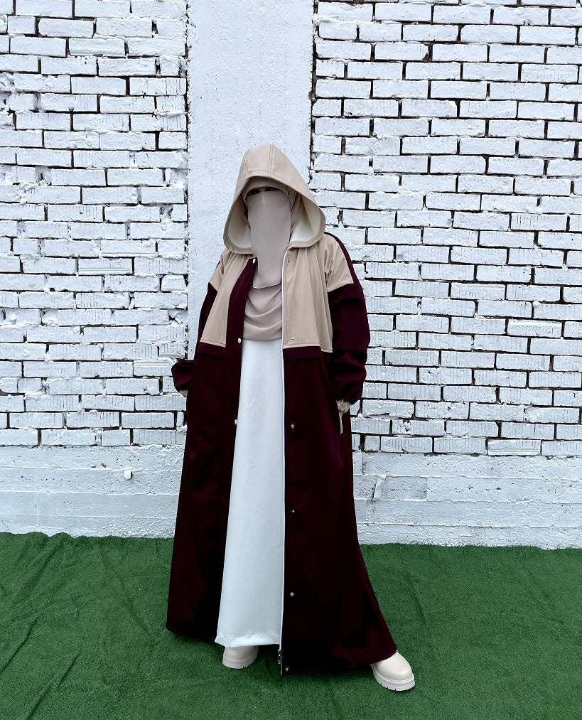 Waterproof Coat - Burgundy