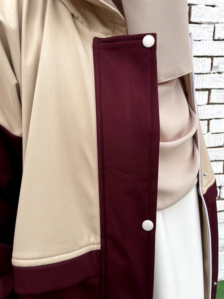 Waterproof Coat - Burgundy