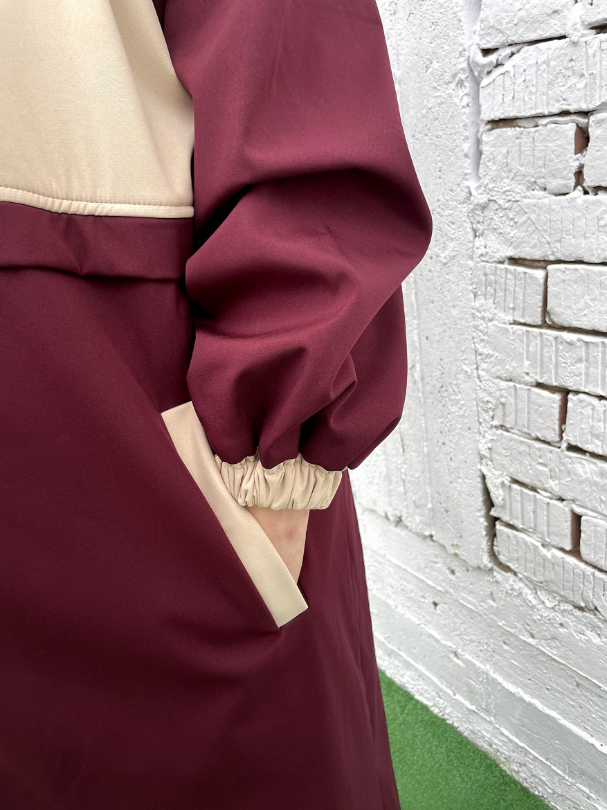 Waterproof Coat - Burgundy