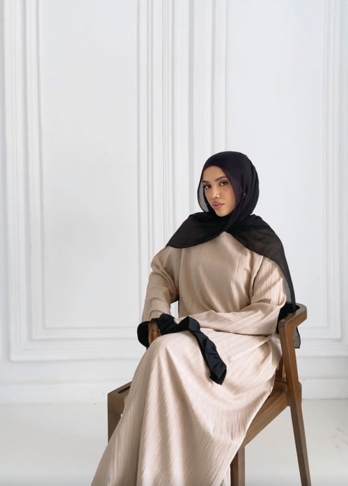 Ruffels Beige Dress