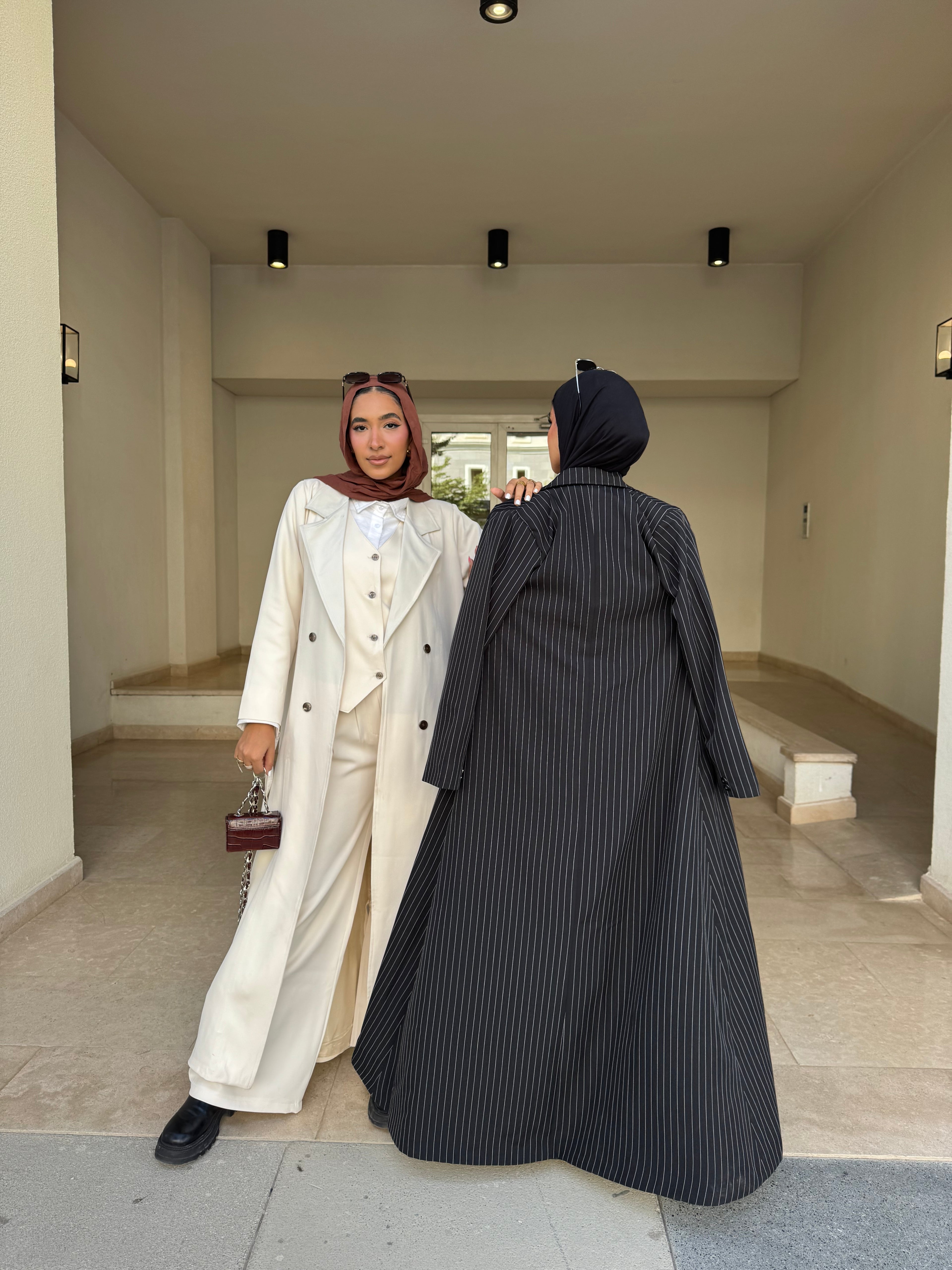 Striped Black Formal Suit