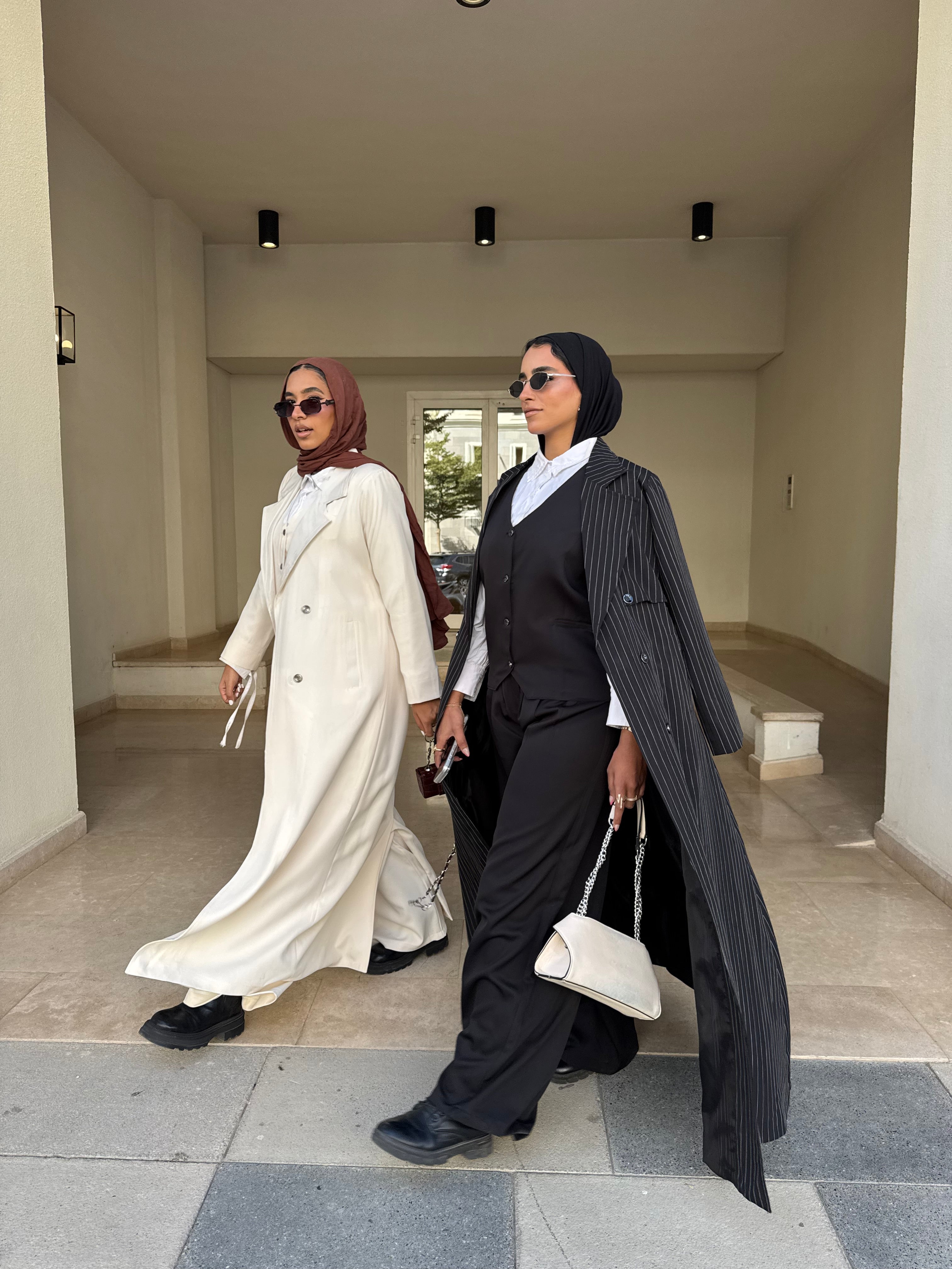 Striped Black Formal Suit