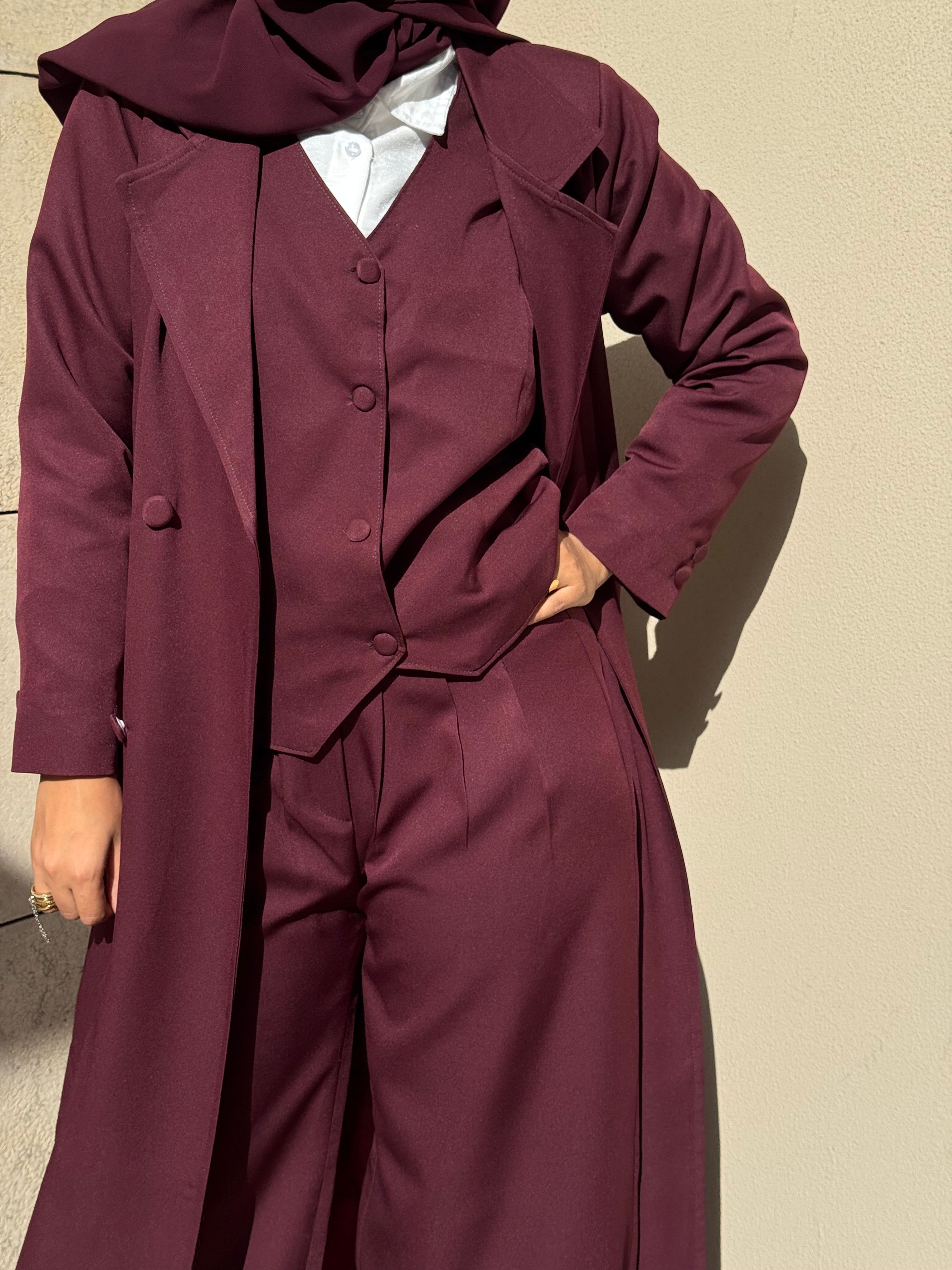 Burgundy Formal Suit