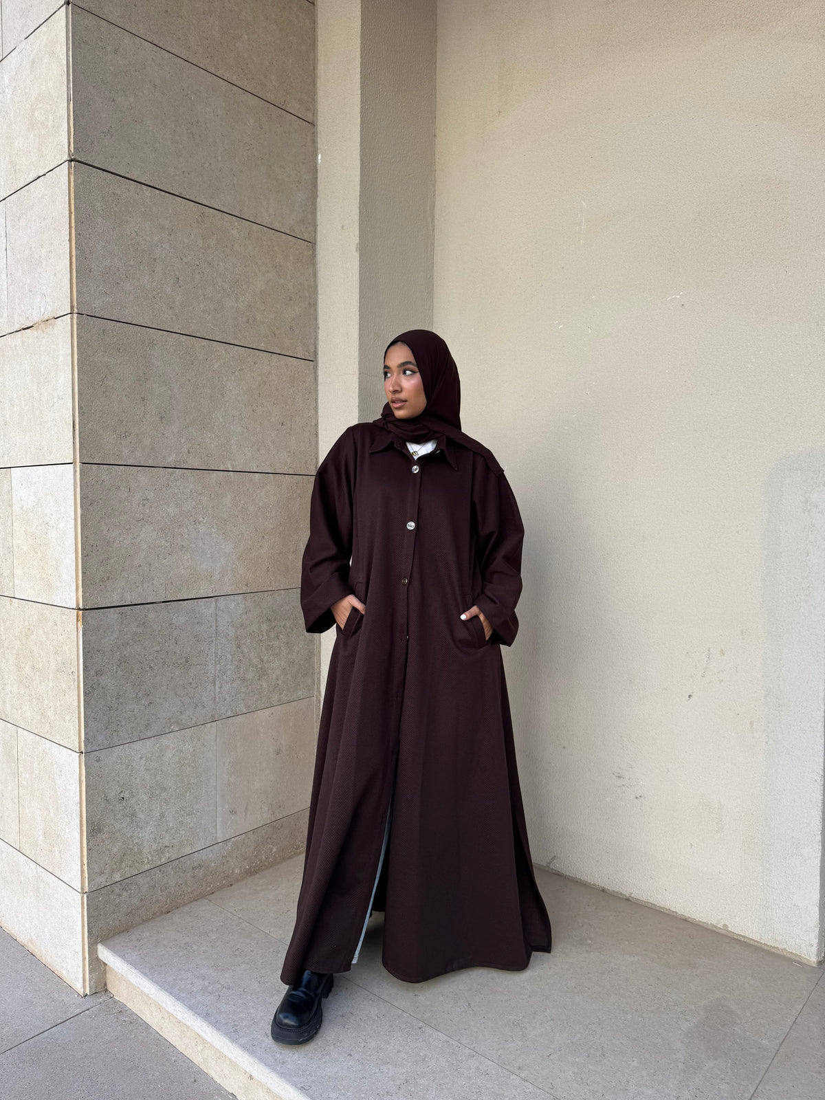 Dark Brown Abaya