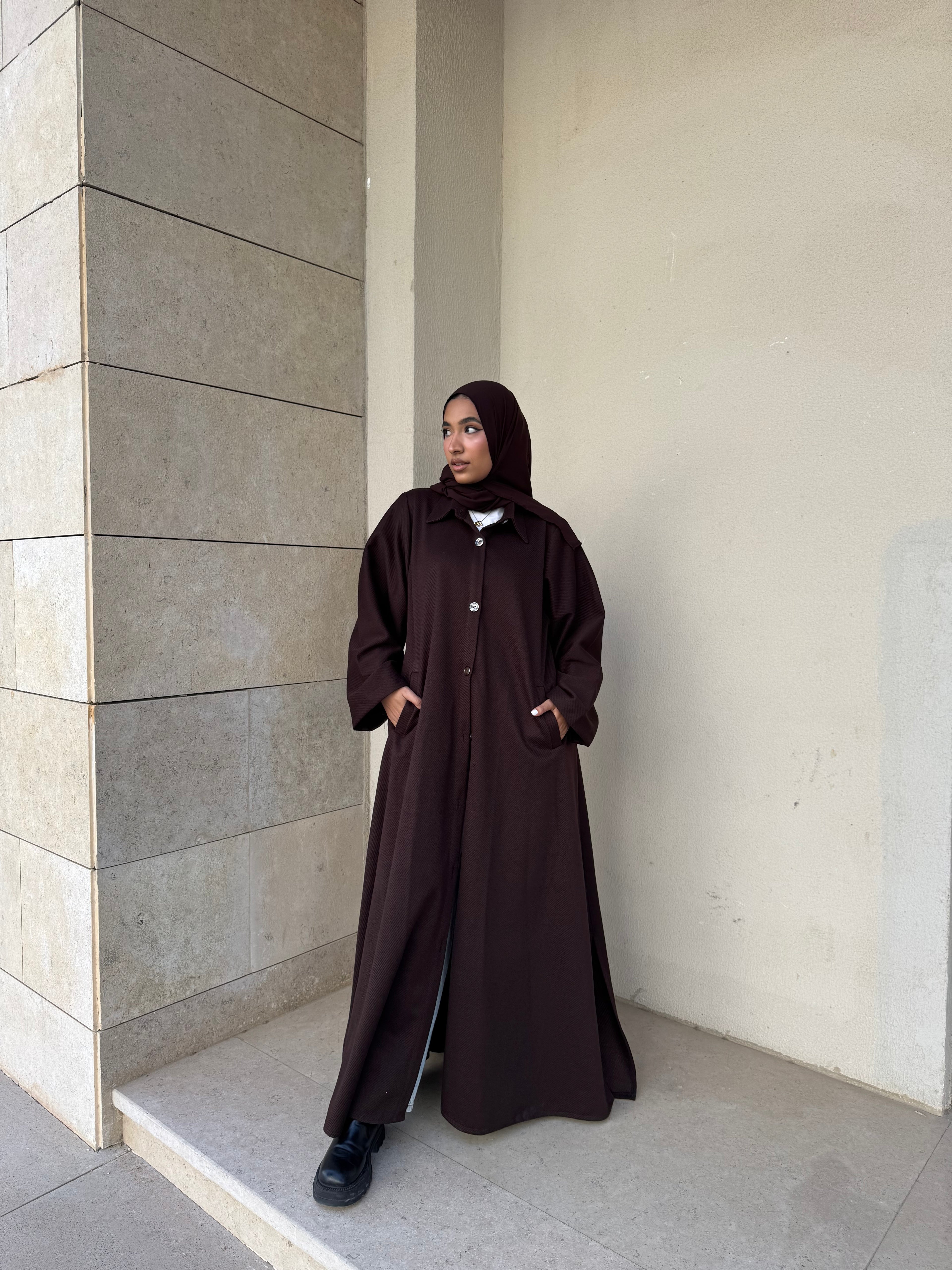 Dark Brown Abaya