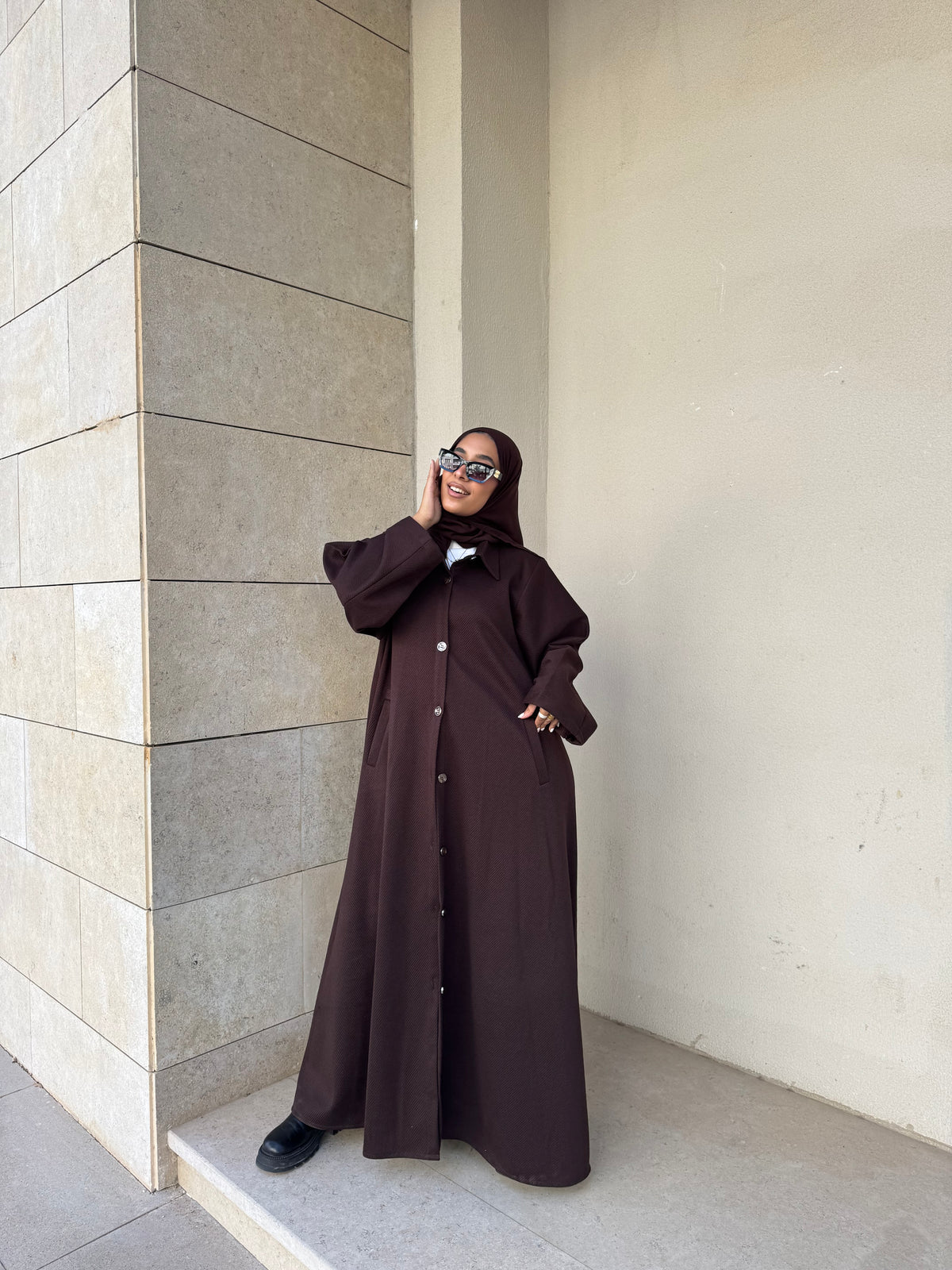 Dark Brown Abaya