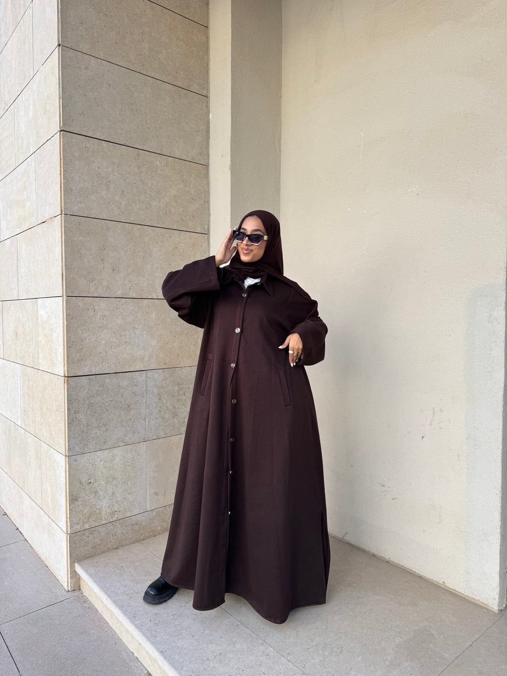 Dark Brown Abaya