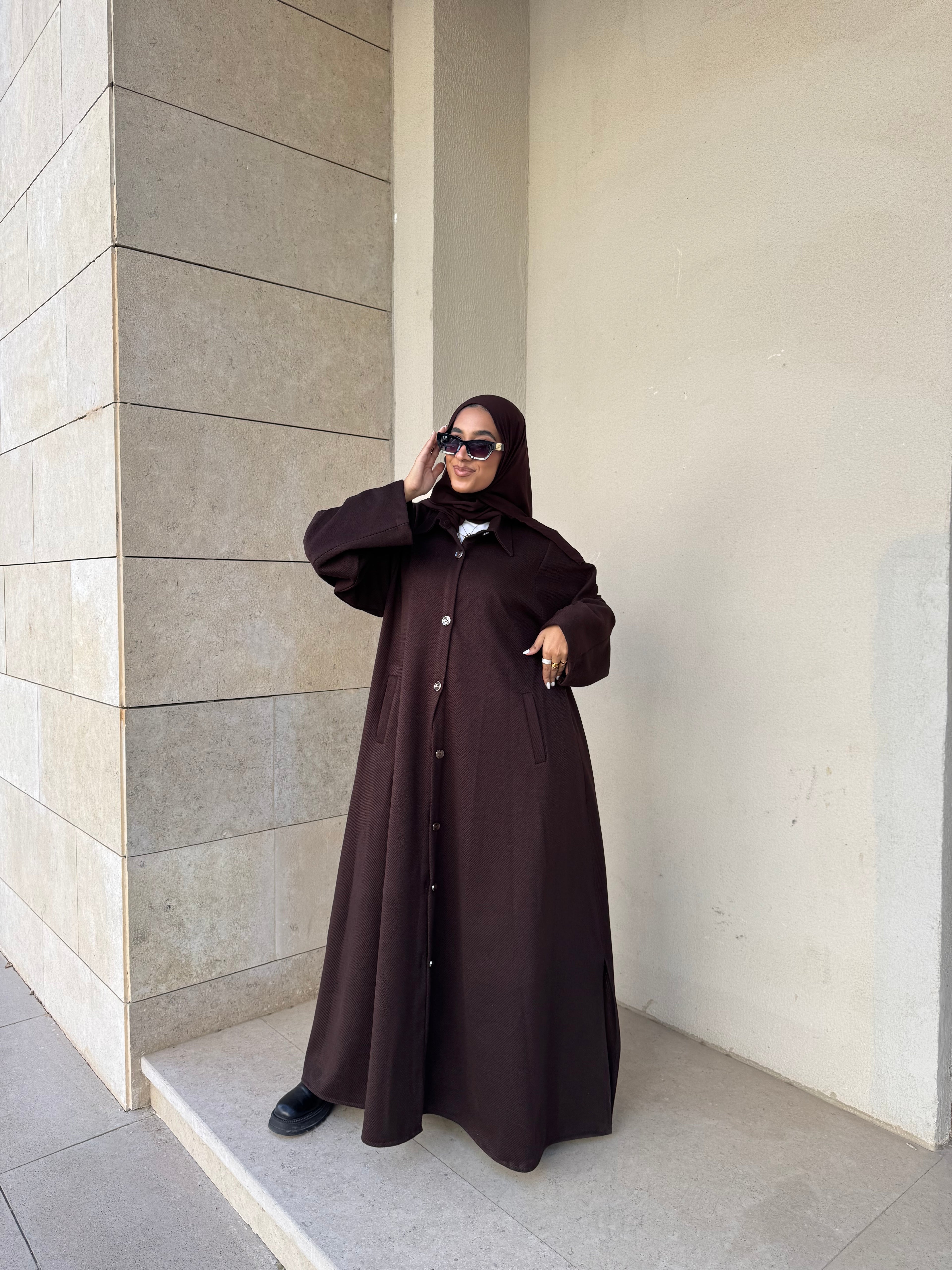 Dark Brown Abaya