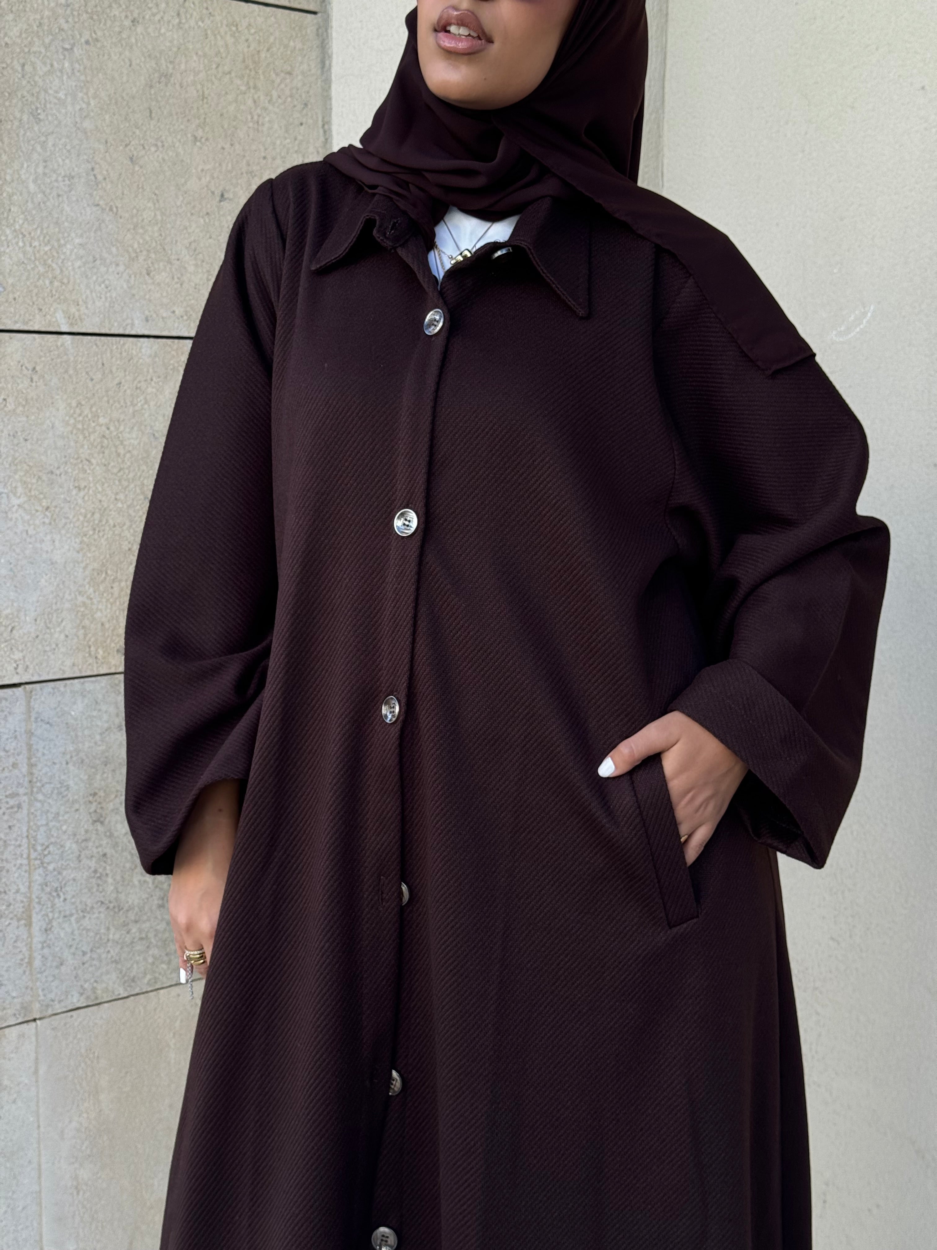 Dark Brown Abaya
